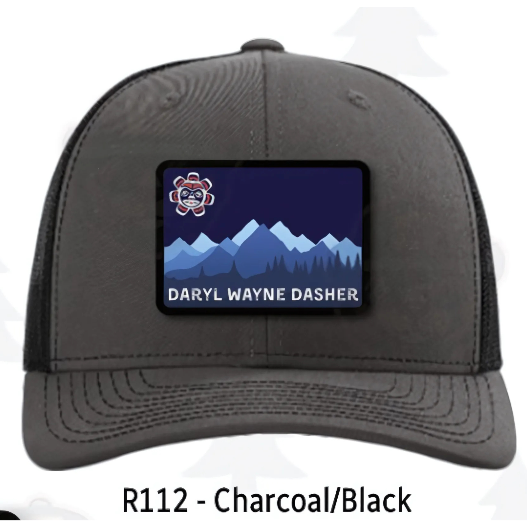 Mountains Patch Hat (Charcoal/Black)