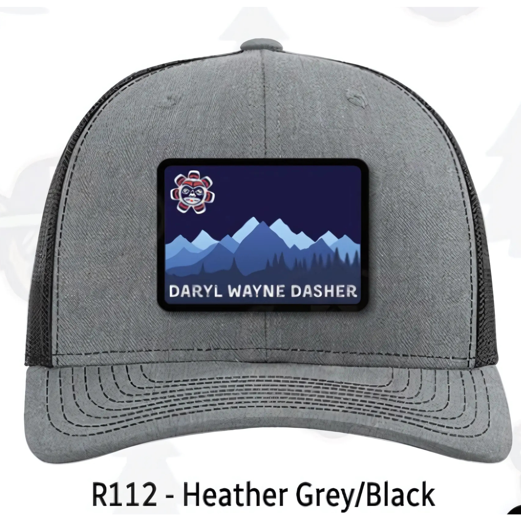 Mountains Patch Hat (Heather Grey/Black)